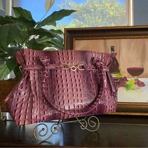 Ronella Lucci Vecceli Italy Handbag Purple Plum Dust Cover NWT 18"W x 5.5"D